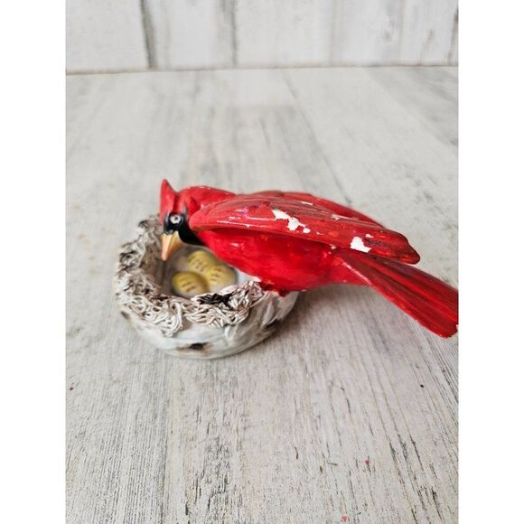 Vintage Cardinal mass ceramic decor as is bird home - Picture 1 of 8